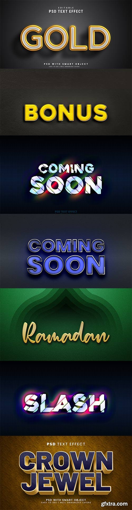 Text styles, Psd text effect set vol 186