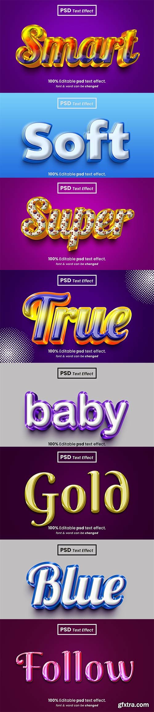 Text styles, Psd text effect set vol 183
