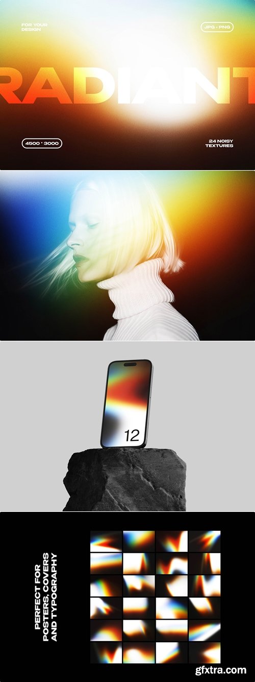 CreativeMarket - Radiant Chrome Gradient Textures 292096826