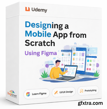 Udemy - Designing a mobile app from scratch using figma