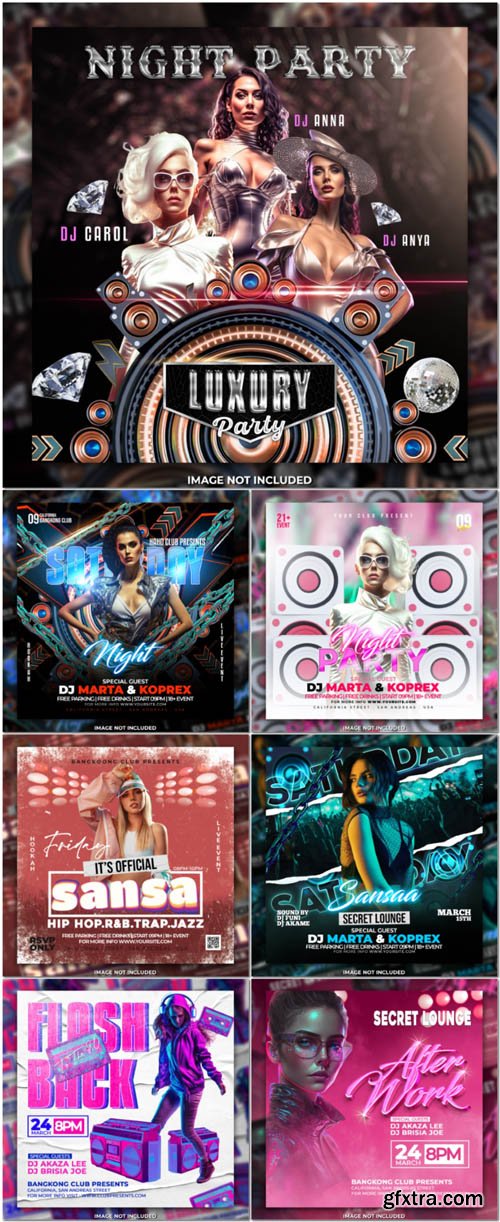 Flyer social media post, psd banner set vol 162 Flyer social media post, psd banner set vol 162