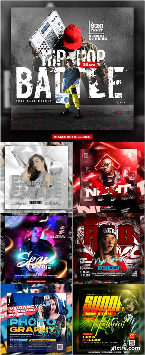 Flyer social media post, psd banner set vol 164 Flyer social media post, psd banner set vol 164