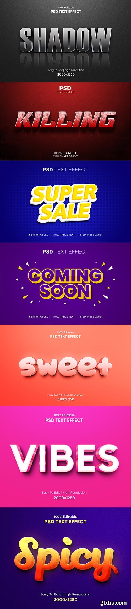 Psd text effect set vol 196