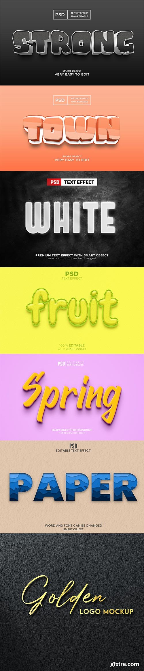 Psd text effect set vol 195