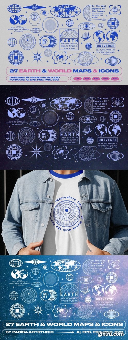 Studio2am - 27 Earth & World Maps & Icons