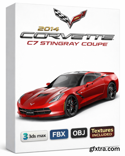 Squir3D - Chevrolet Corvette C7 Stingray Coupe 2014 3d Model