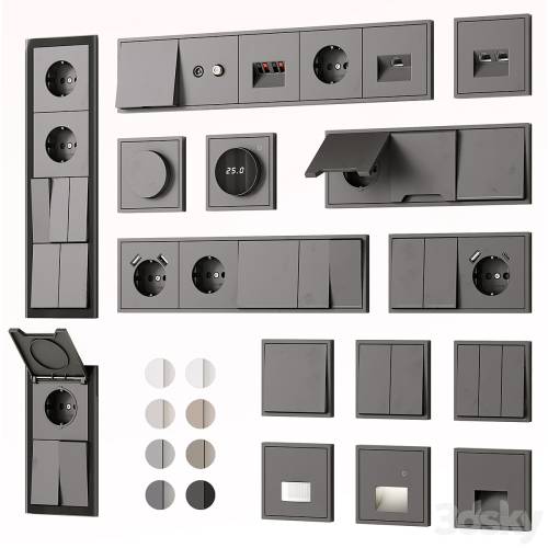 '3dsky Pro - Sockets and switches Voltum series S70'