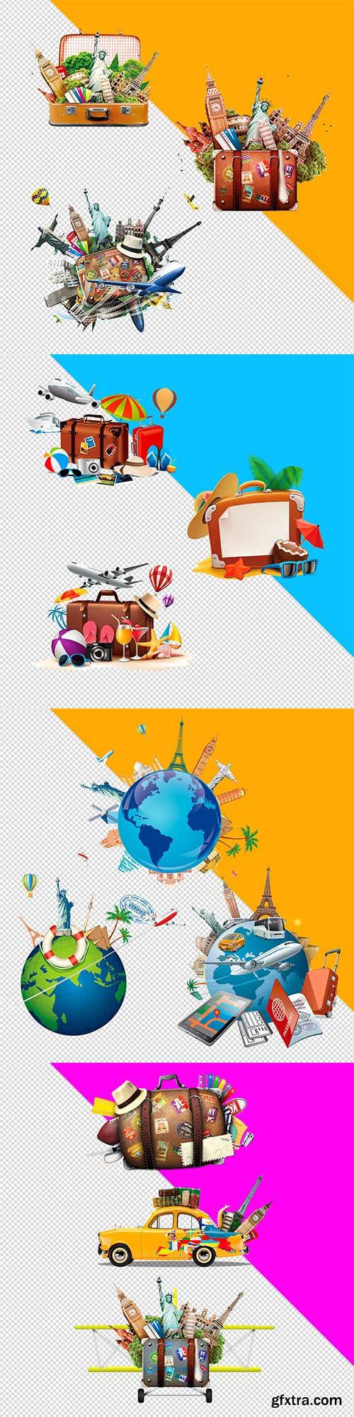 3D Travel psd templates