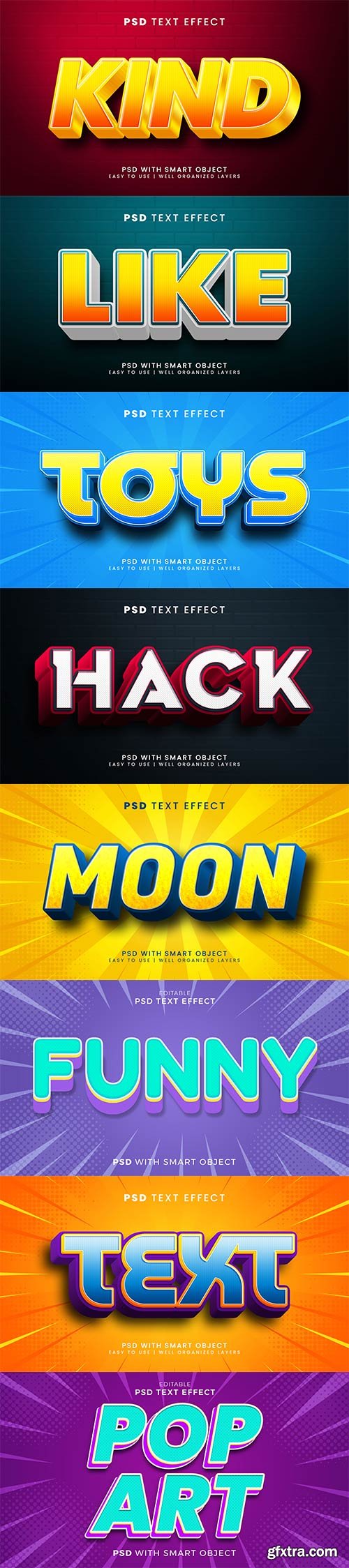 Psd text effect set vol 219