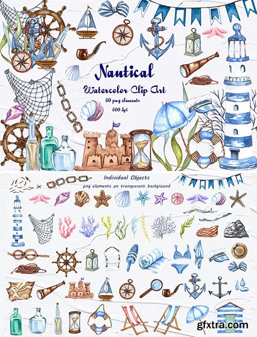 Nautical Watercolor clipart