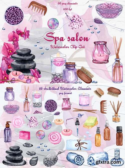 Spa Watercolor clipart