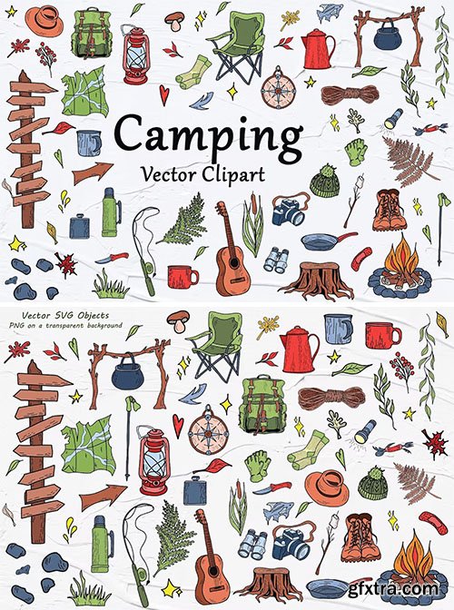 Camping SVG Clipart PNG