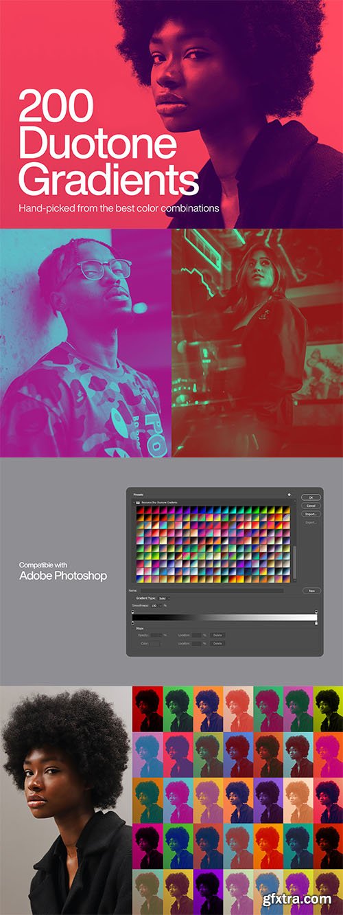 200 Duotone Photoshop Gradients
