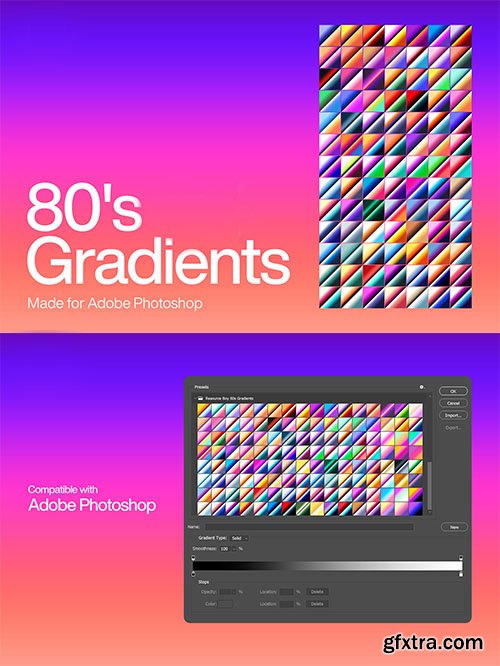 80s Photoshop Gradients
