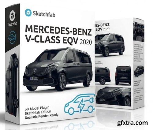 Sketchfab - Mercedes-Benz V-Class EQV 2020