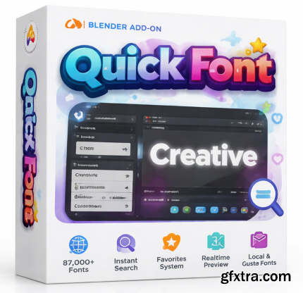 Quick Font Pro v1.3 for Blender