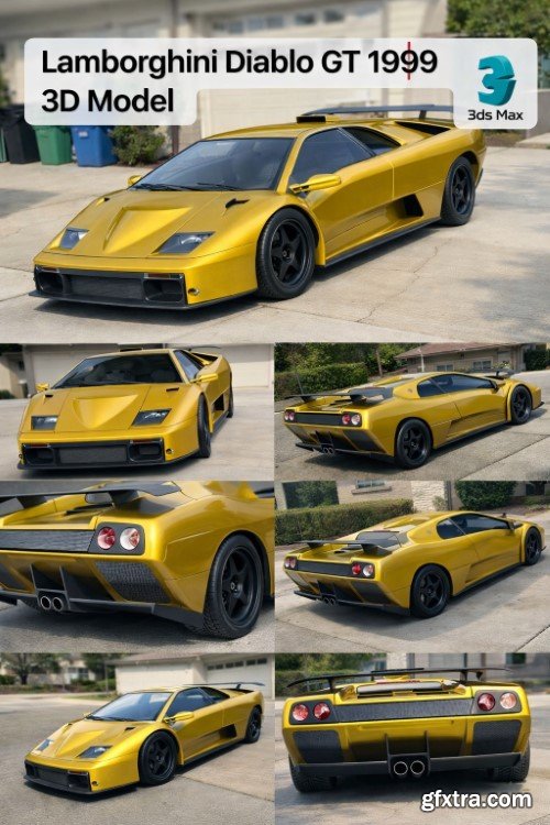 Lamborghini Diablo GT 1999 3d Model