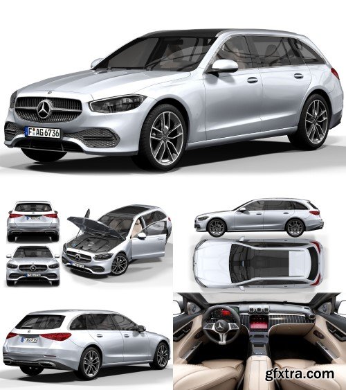 Mercedes-Benz C-Class Estate 2021 3d model