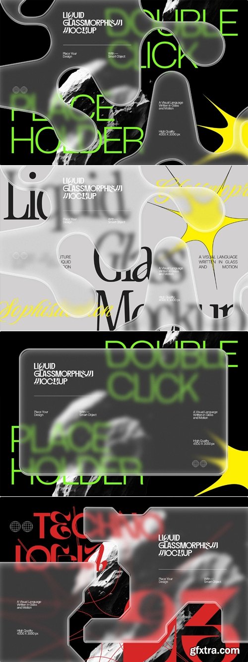 MockupCloud - Liquid Frosted Glass Mockup