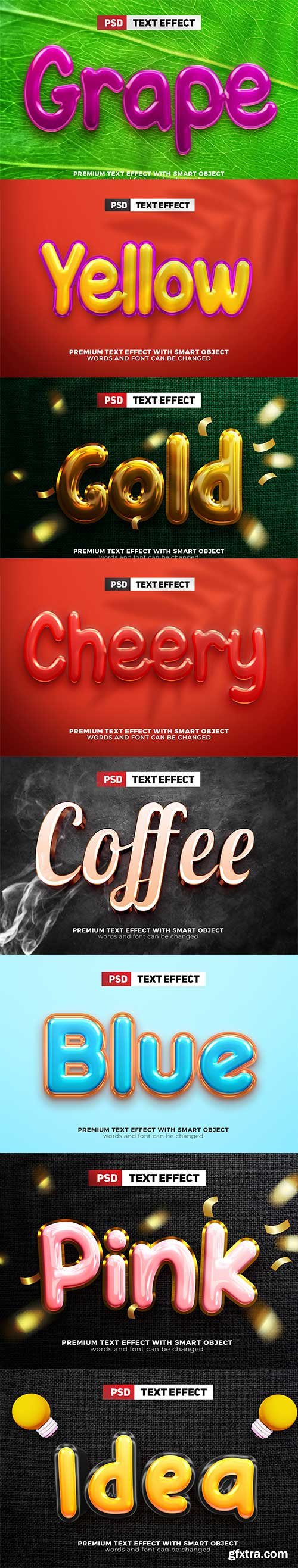 Psd text effect set vol 244