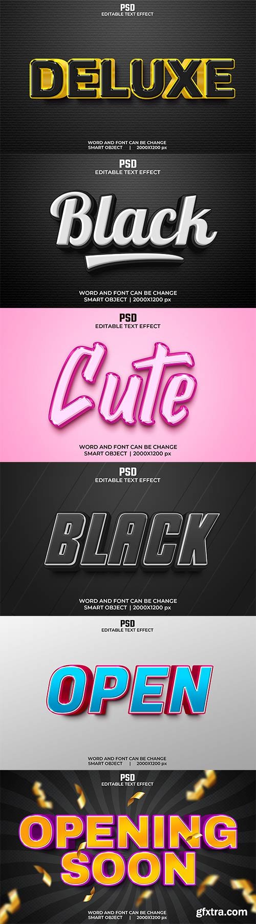 Psd text effect set vol 248
