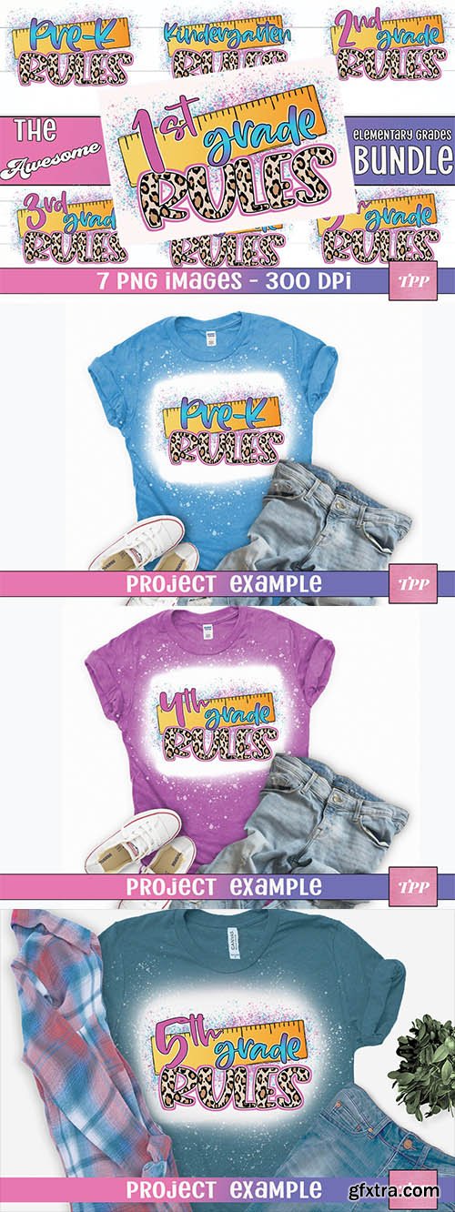 School Grades Bundle, Teacher Shirt Designs