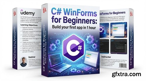 Udemy - C# WinForms for Beginners: Build your first app in 1 hour
