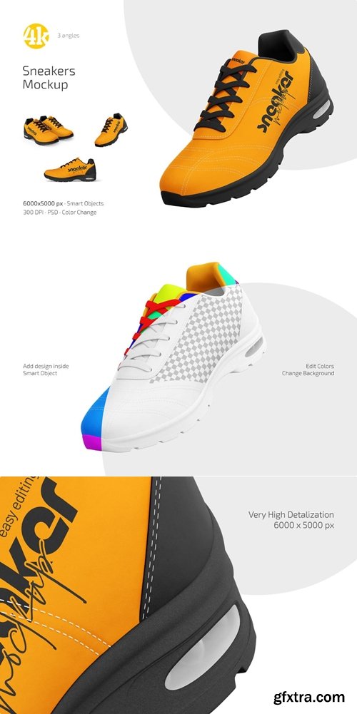 MockupCloud - Sneakers Mockup Set