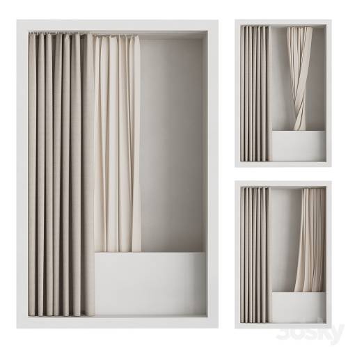 '3dsky Pro - Shower curtain with hidden ceiling cornice' '3dsky Pro - Shower curtain with hidden ceiling cornice'