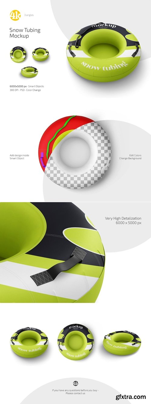 MockupCloud - Snow Tubing Mockup Set