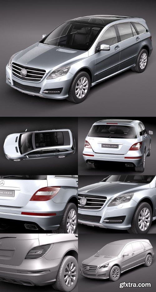 Mercedes R-Class 2011 3D Model