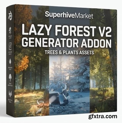 SuperhiveMarket -  Lazy Forest V2 Generator Addon - Trees & Plants Assets