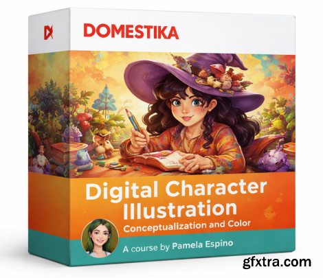 Domestika - Digital Character Illustration: Conceptualization and Color