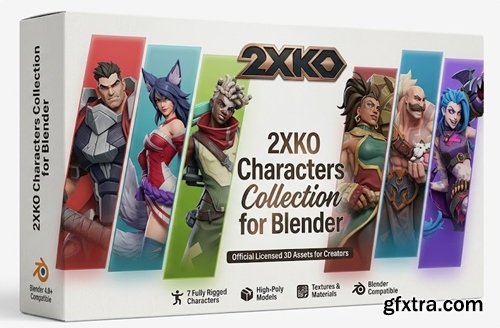 2XKO Characters Collection for Blender