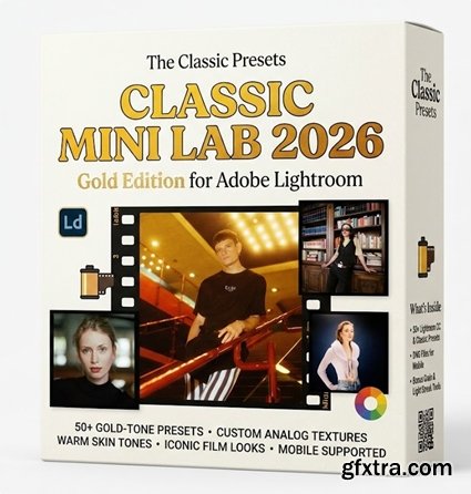 The Classic Presets - Classic Mini Lab 2026 - Gold Edition for Adobe Lightroom