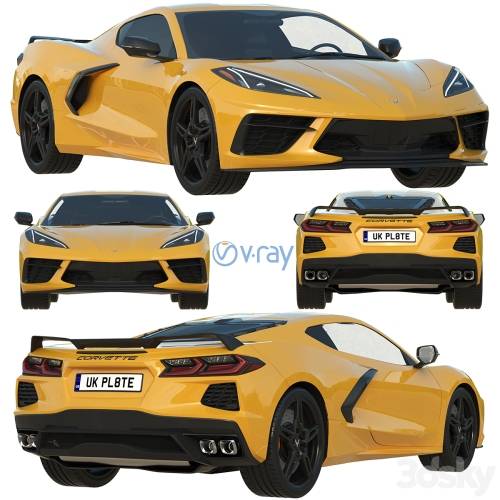 '3dsky Pro - 2020 Chevrolet Corvette C8 Stingray'