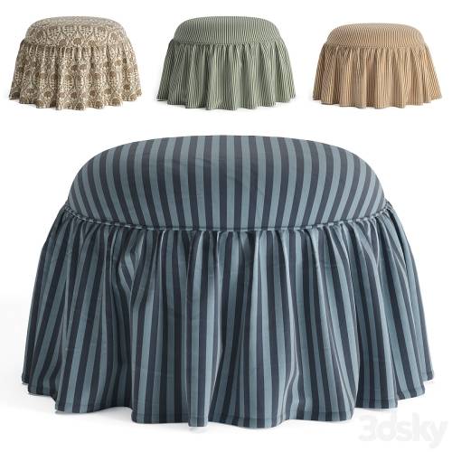 '3dsky Pro - Leary Ottoman/ pouf with skirt' '3dsky Pro - Leary Ottoman/ pouf with skirt'