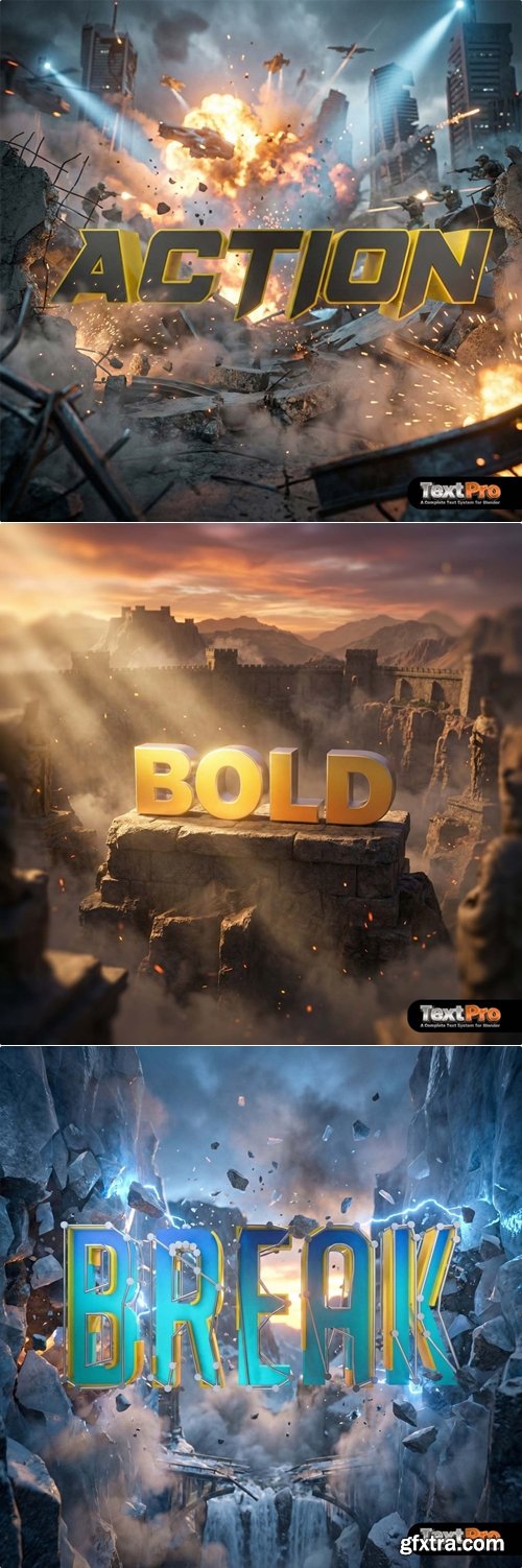 TextPro v1.0.1 for Blender