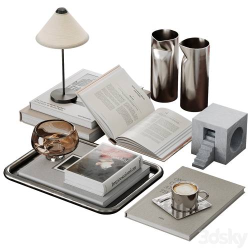 '3dsky Pro - Decorative set for coffee table' '3dsky Pro - Decorative set for coffee table'