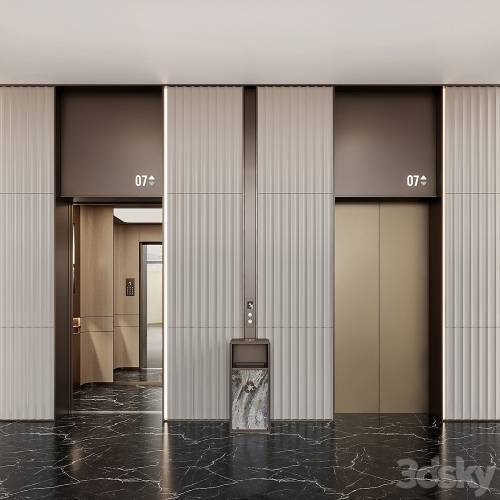'3dsky Pro - Elevator Lobby Design 09'