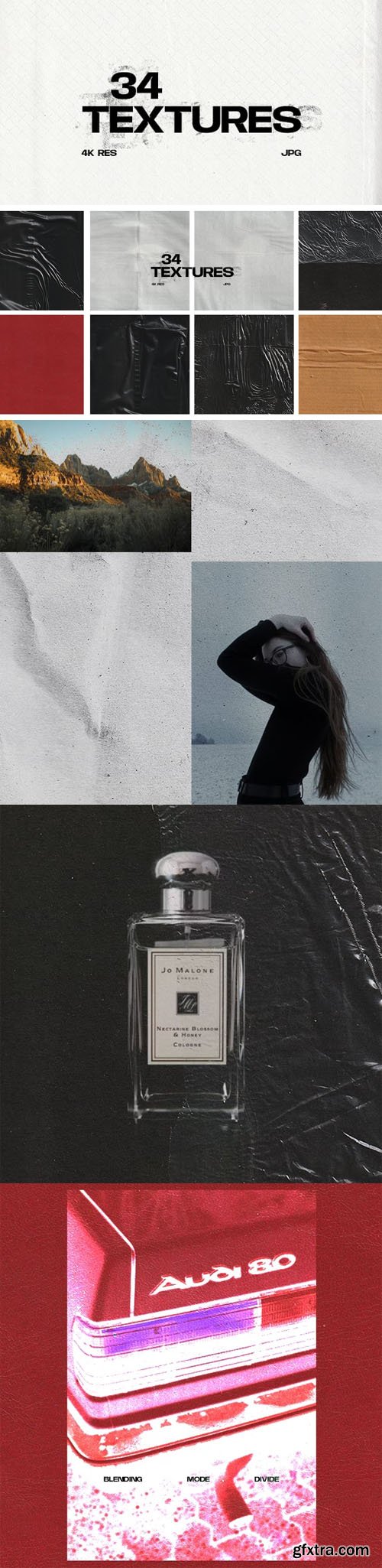 34 HD Paper Textures for Photoshop - 4K Resolution