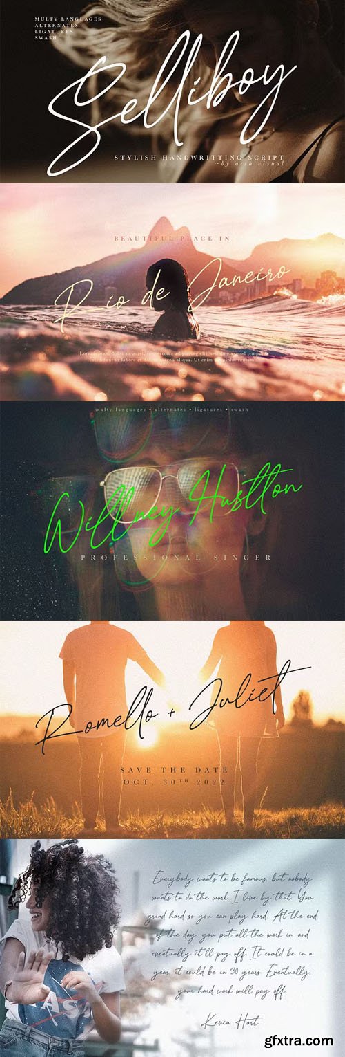 Selliboy - Stylish Handwritting Script Font Selliboy - Stylish Handwritting Script Font