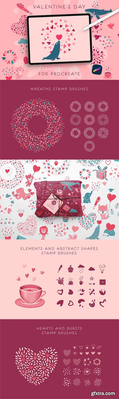 Elements & Abstract Shapes Stamp Brushes for Procreate