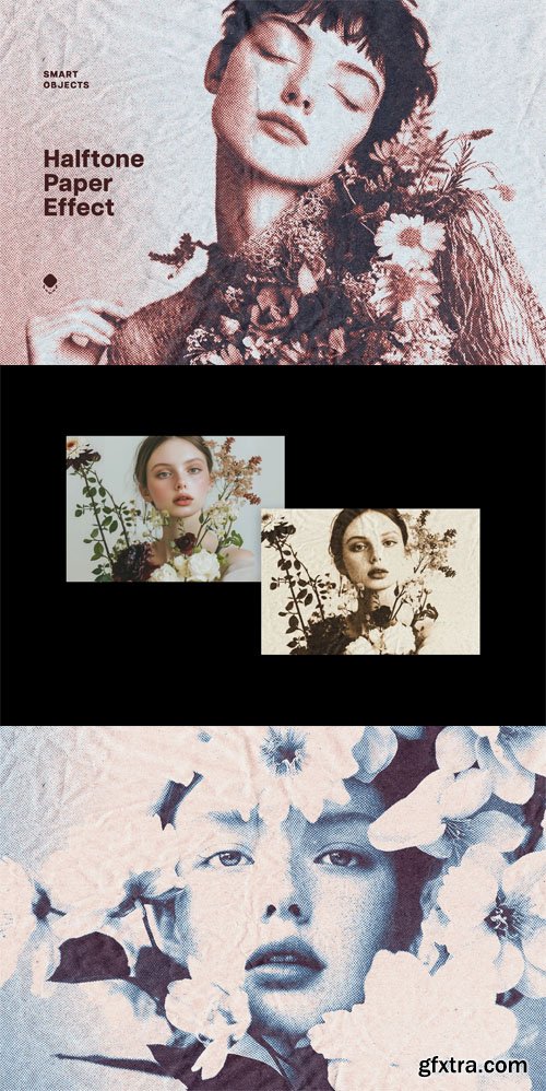 Halftone Paper Photo Effect for Photoshop