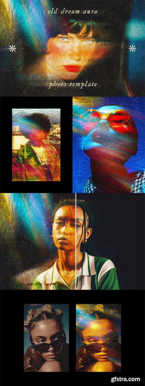 Old Dream Aura Leak Photo Effect for Photoshop