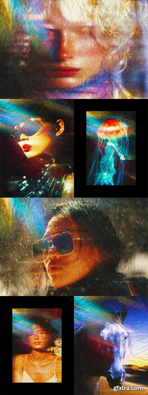 Old Dream Aura Leak Photo Effect for Photoshop