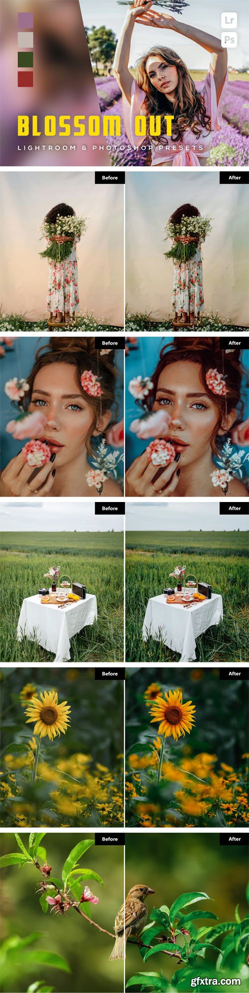 Blossom Out - Mobile & Desktop Lightroom/Photoshop Presets