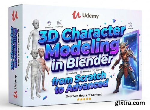 Udemy - 3D Character Modeling in Blender from Scratch to Advanced