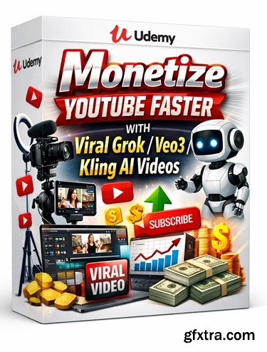 Udemy - Monetize YouTube Faster with Viral Grok/Veo3/Kling AI Videos