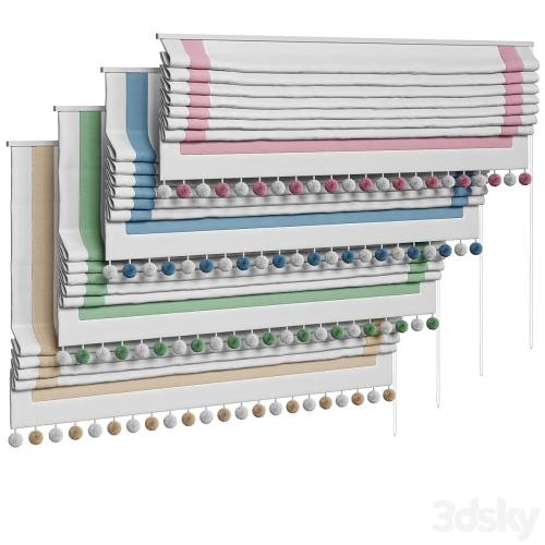 '3dsky Pro - Roman blinds for children's room 04'